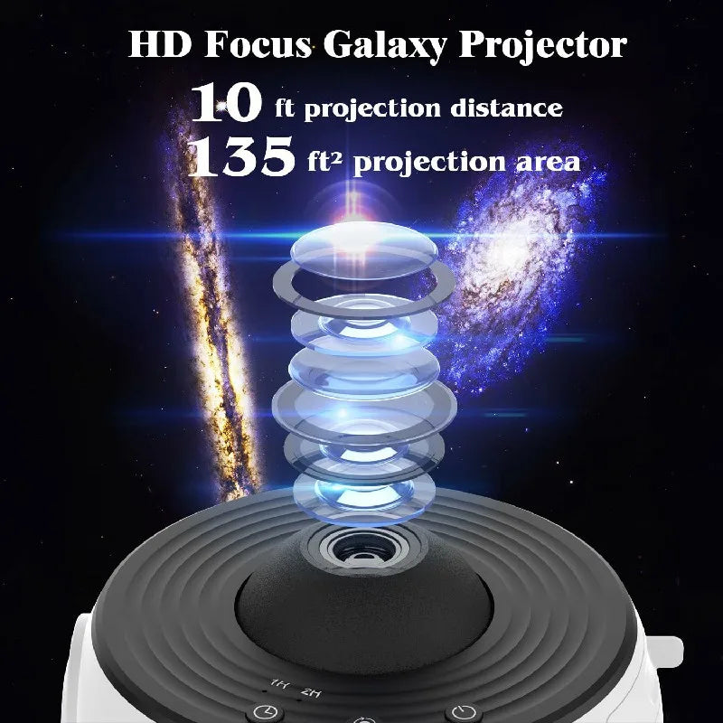 360° Galaxy Star Projector with 12 Effects for Relaxation and Sleep