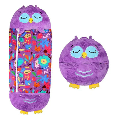Kids 2-in-1 Sleeping Bag and Plush Toy for Travel and Home Use