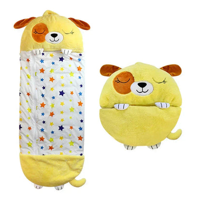 Kids 2-in-1 Sleeping Bag and Plush Toy for Travel and Home Use