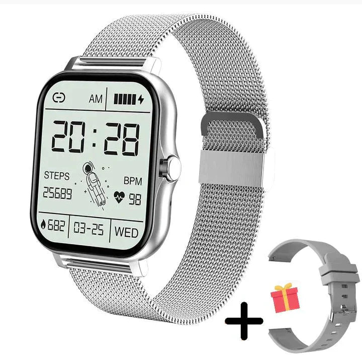 Smartwatch With Health Monitoring Sleep Tracker Step Counter Bluetooth