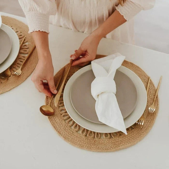 Minimalist Matte Gold Stainless Steel Cutlery Set