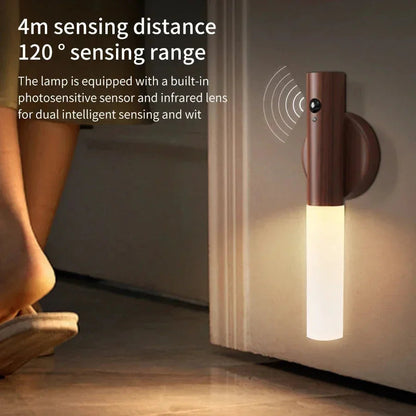 Motion Sensor Night Light LED Rechargeable Indoor Warm Light with Magnetic Base