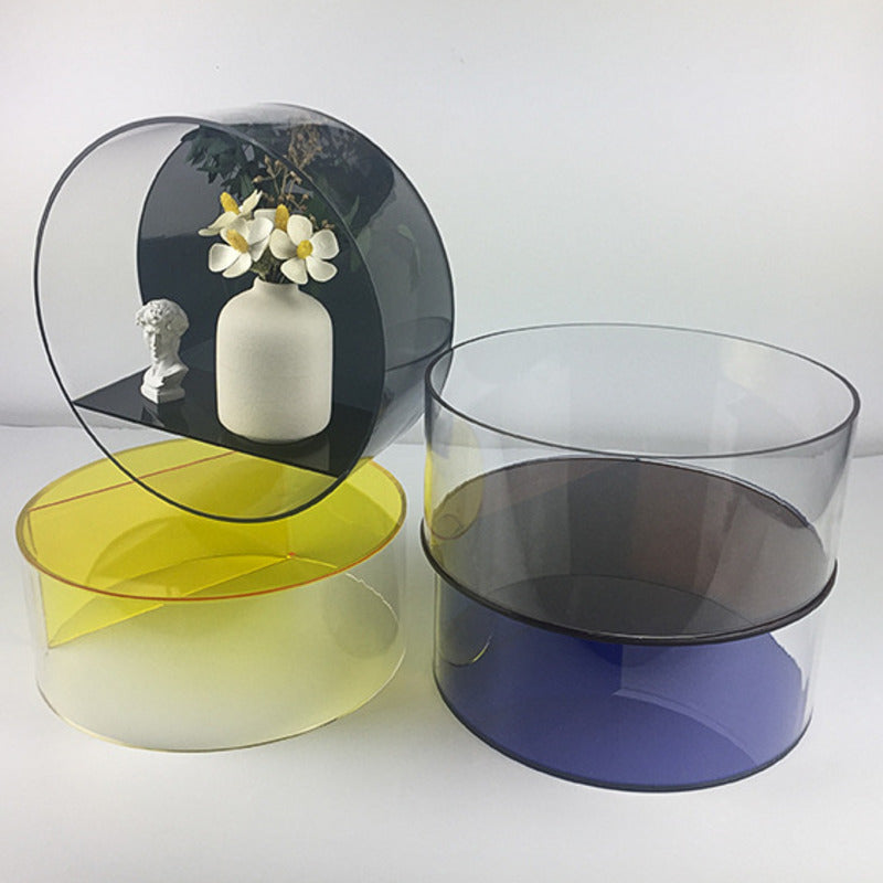 Nordic Acrylic Wall Shelf with Circular Design