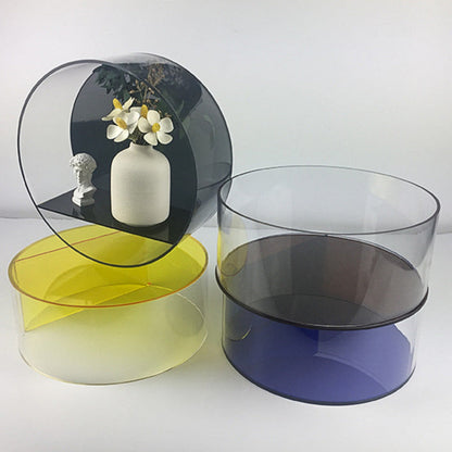 Nordic Acrylic Wall Shelf with Circular Design