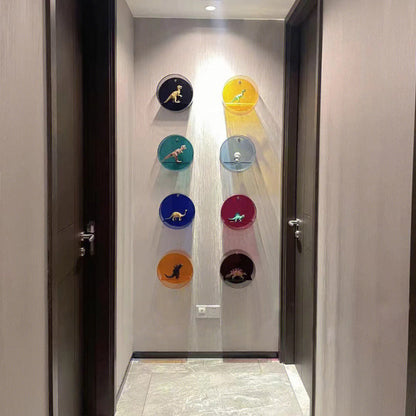 Nordic Acrylic Wall Shelf with Circular Design