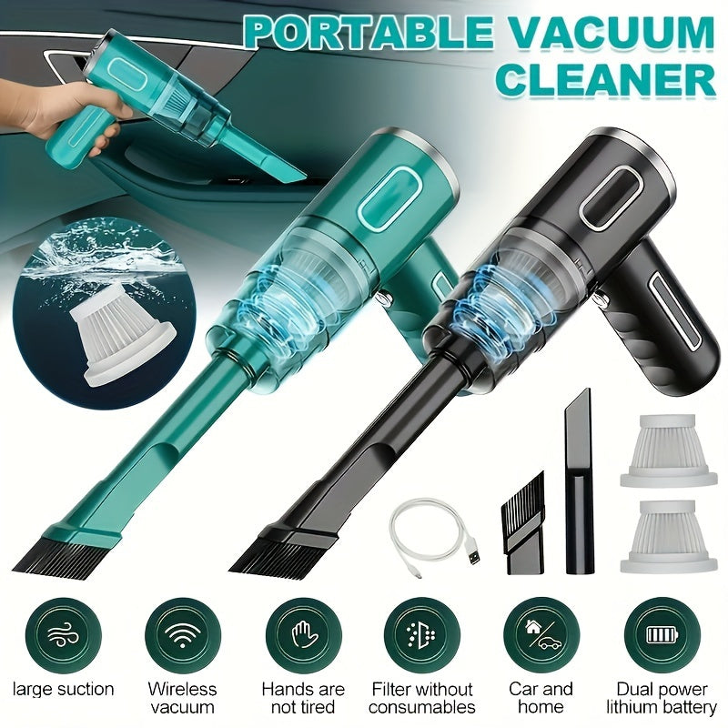 Portable USB Rechargeable Handheld Vacuum Cleaner for Car and Home