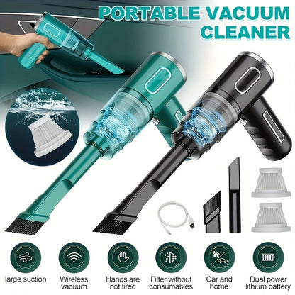 Portable USB Rechargeable Handheld Vacuum Cleaner for Car and Home