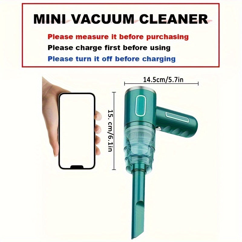 Portable USB Rechargeable Handheld Vacuum Cleaner for Car and Home
