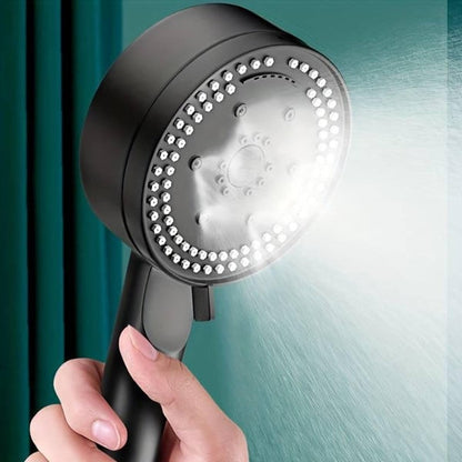 High Pressure Shower Head With 5 Spray Modes And Adjustable Pivoting Angle