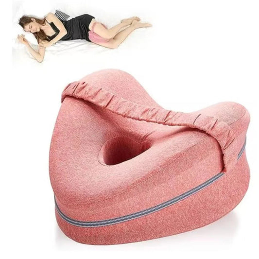 Contoured Knee Pillow for Side Sleepers with Lower Body Alignment Support