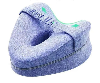 Contoured Knee Pillow for Side Sleepers with Lower Body Alignment Support