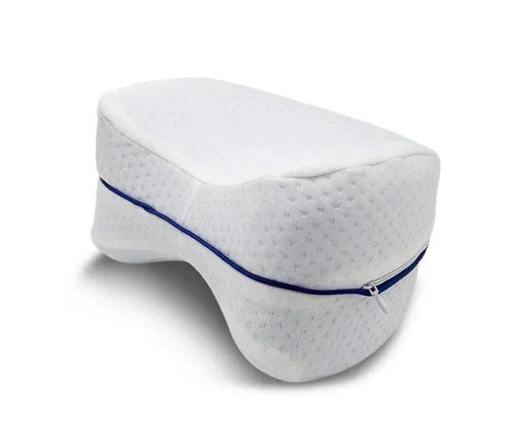 Contoured Knee Pillow for Side Sleepers with Lower Body Alignment Support