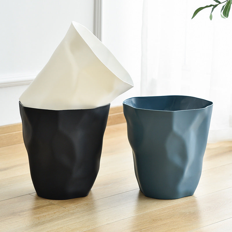 Nordic Irregular White Waste Bin