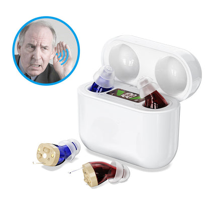 Rechargeable In-Ear Hearing Aids with Digital Display