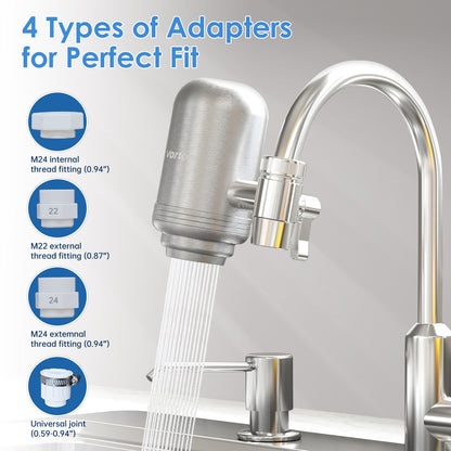 Modern Stainless Steel Faucet Water Filter