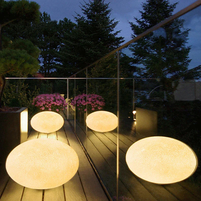 Solar Powered Outdoor Stone Light Waterproof Weather-Resistant LED