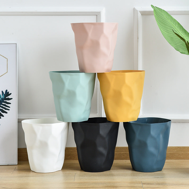 Nordic Irregular White Waste Bin