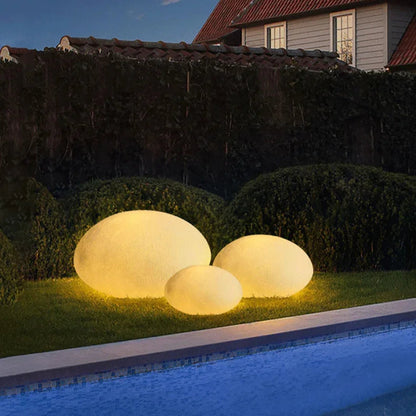 Solar Powered Outdoor Stone Light Waterproof Weather-Resistant LED