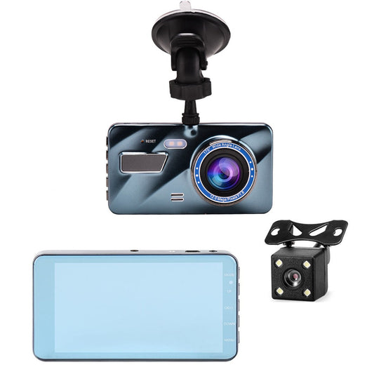 Wireless Front and Rear Dash Cam with Night Vision and 4 Inch Screen
