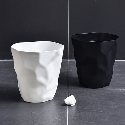 Nordic Irregular White Waste Bin