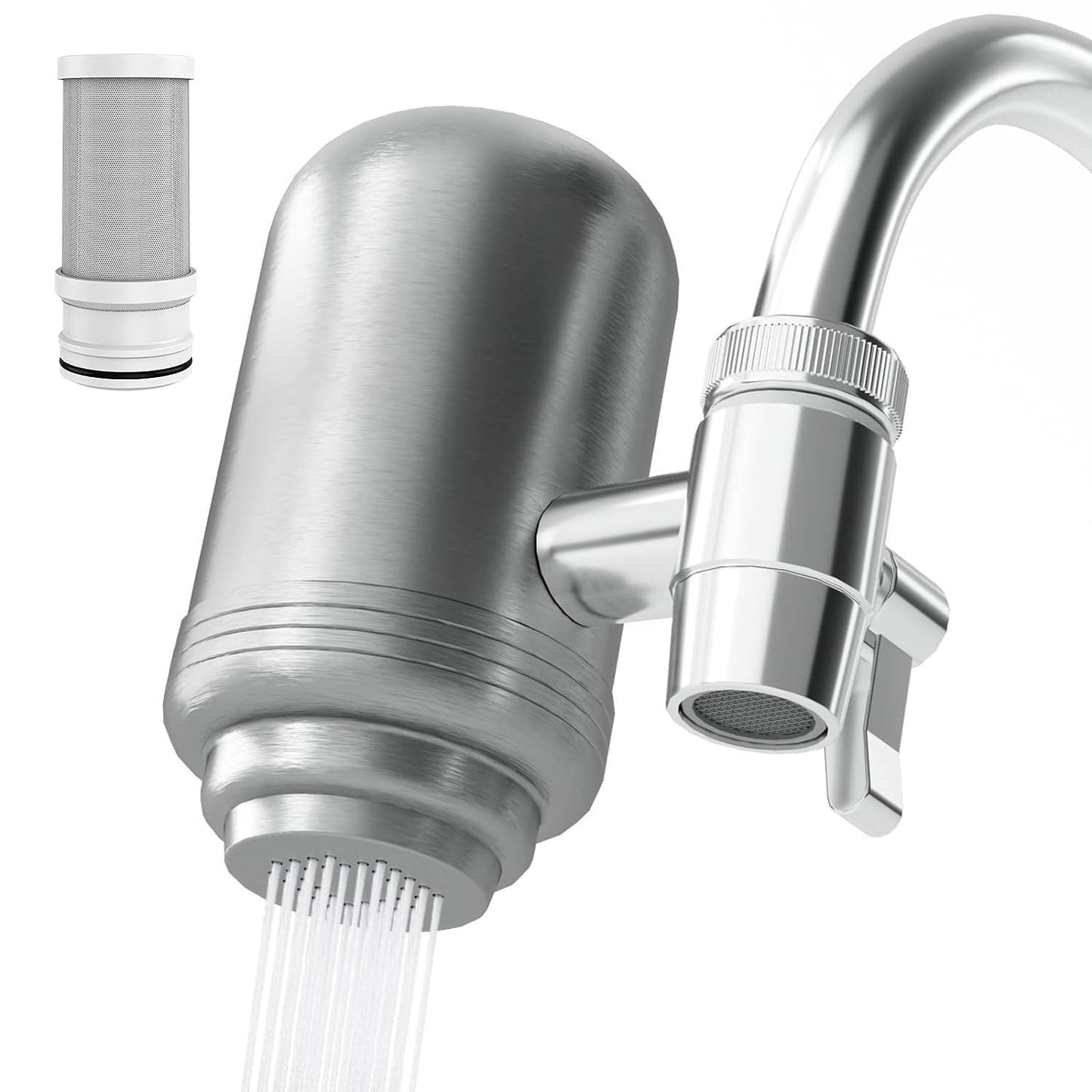Modern Stainless Steel Faucet Water Filter