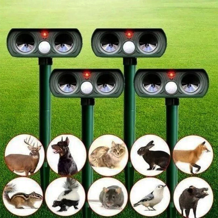 Solar Powered Dual Speaker Animal Repeller