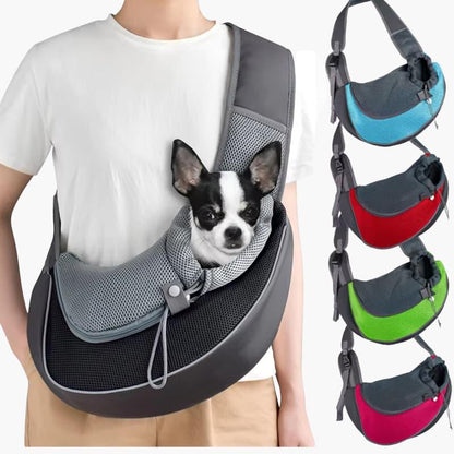 Small Pet Carrier Bag With Adjustable Shoulder Strap And Ventilated Design