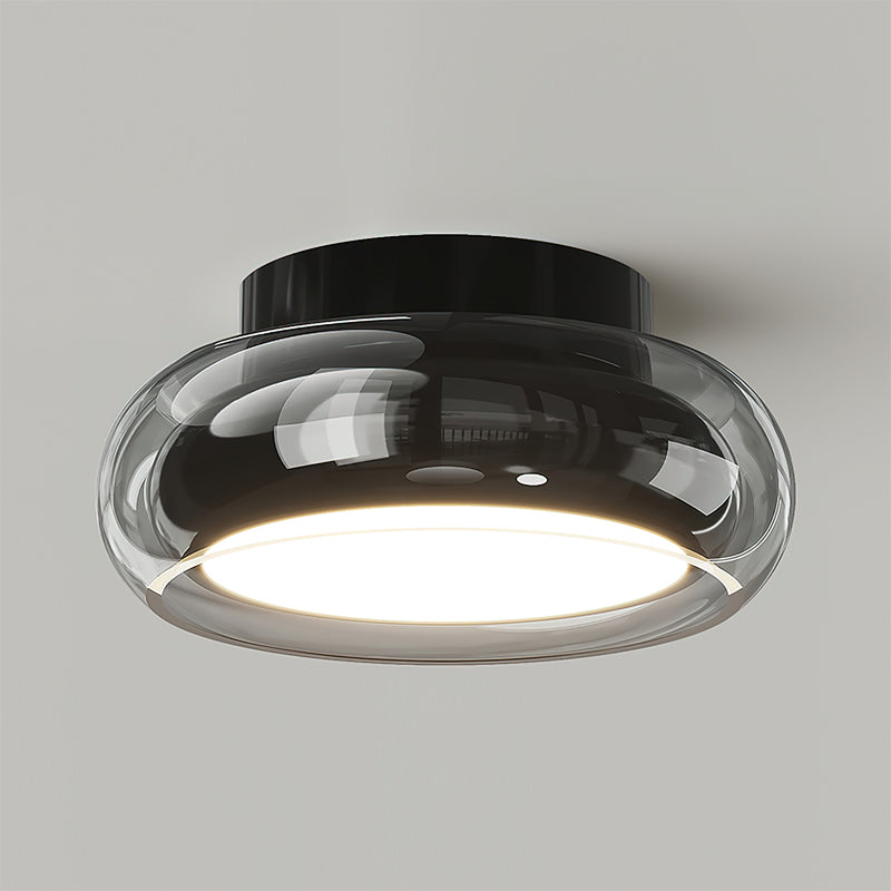 Minimalist Chrome Glass Ceiling Light