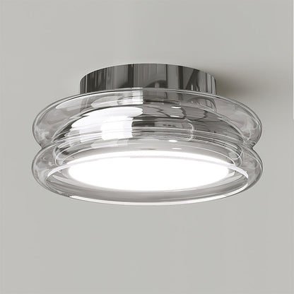 Minimalist Chrome Glass Ceiling Light