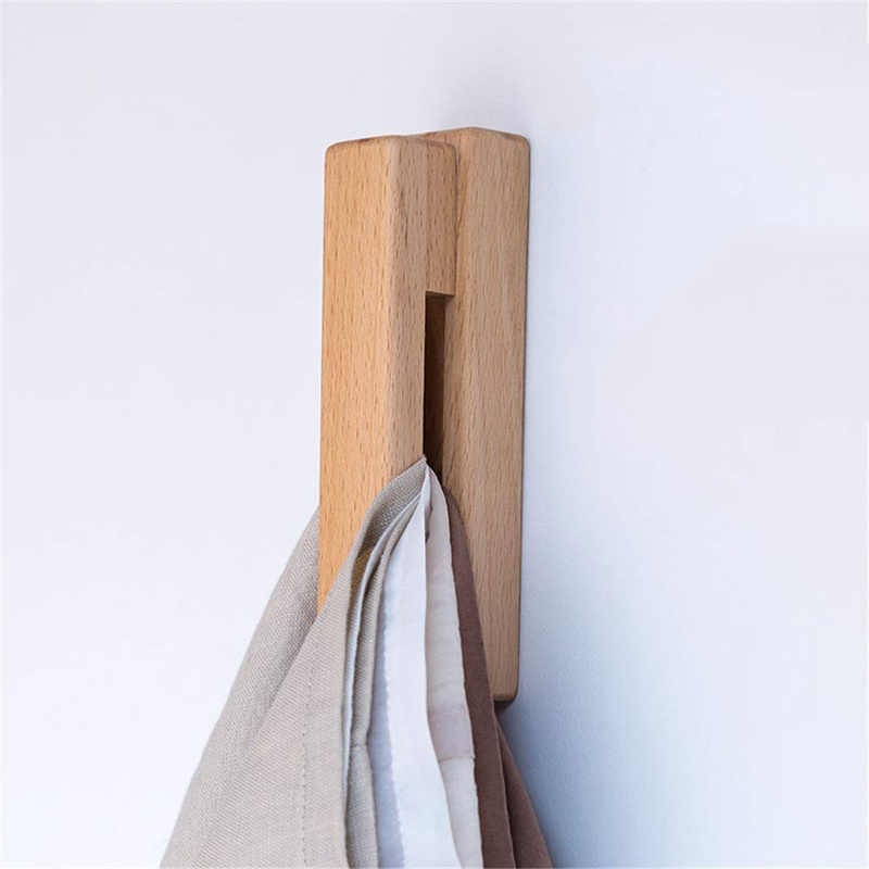Nordic Walnut Wall-Mounted Towel Holder