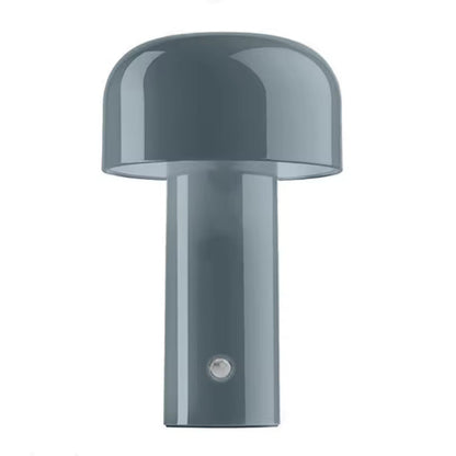 Glossy Yellow Mushroom Table Lamp with Touch Control