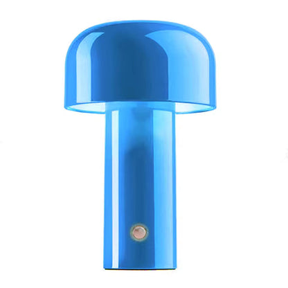 Glossy Yellow Mushroom Table Lamp with Touch Control