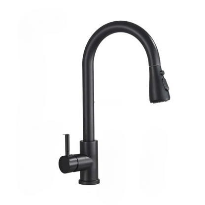 High-Arc Kitchen Faucet With Pull-Out Sprayer For Flexible Cleaning