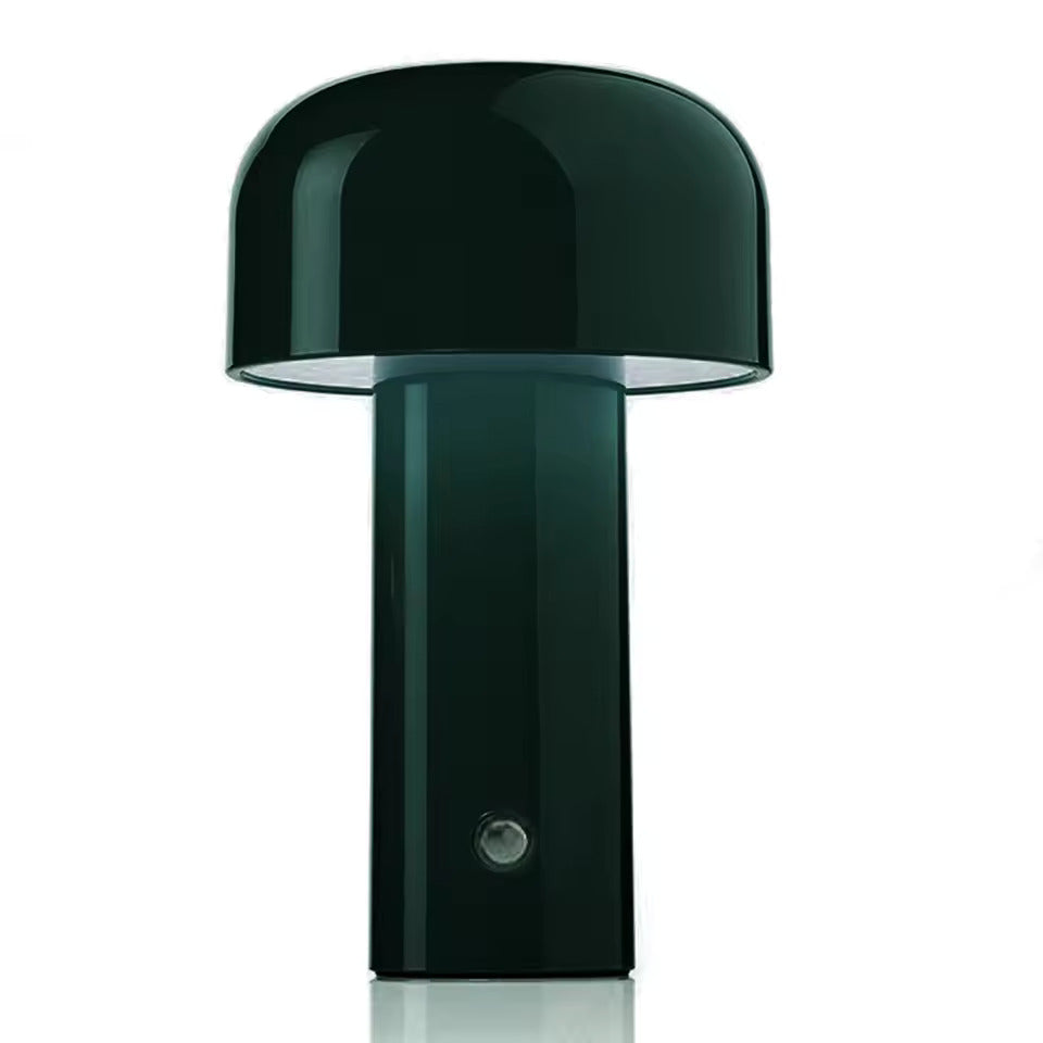 Glossy Yellow Mushroom Table Lamp with Touch Control