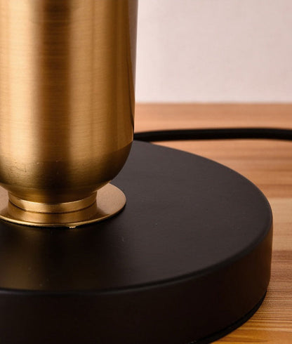 Contemporary Gold and Black Table Lamp