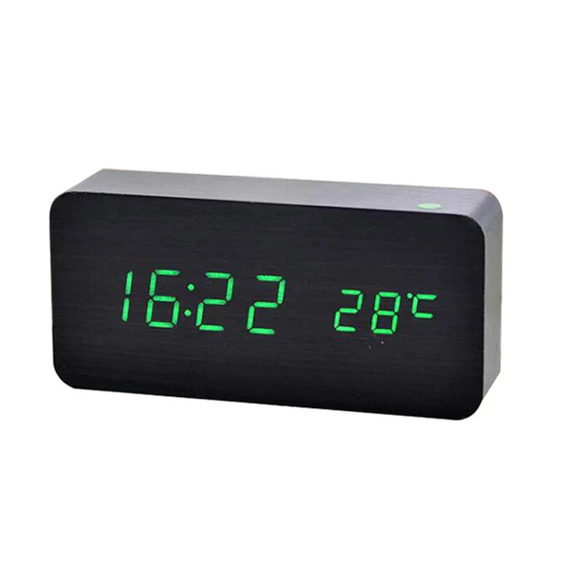 Minimalist Wooden LED Digital Clock