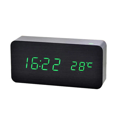 Minimalist Wooden LED Digital Clock