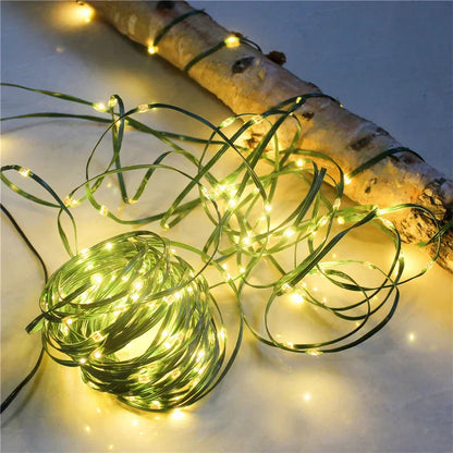 Warm LED Outdoor String Lights for Garden Patio Christmas Decor