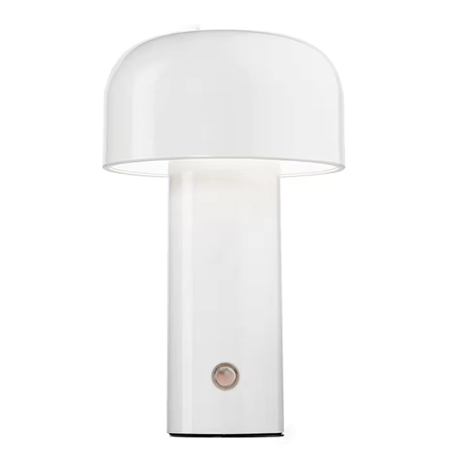 Glossy Yellow Mushroom Table Lamp with Touch Control