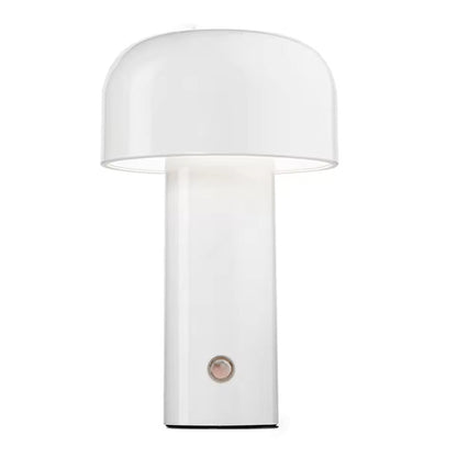 Glossy Yellow Mushroom Table Lamp with Touch Control