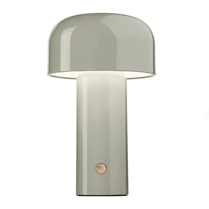 Glossy Yellow Mushroom Table Lamp with Touch Control