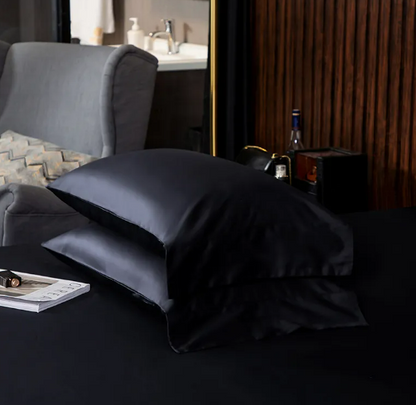 Modern Black Cotton Bedding Set