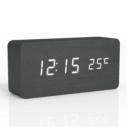 Minimalist Wooden LED Digital Clock