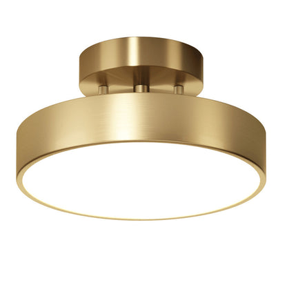 Minimalist Brushed Gold Ceiling Light