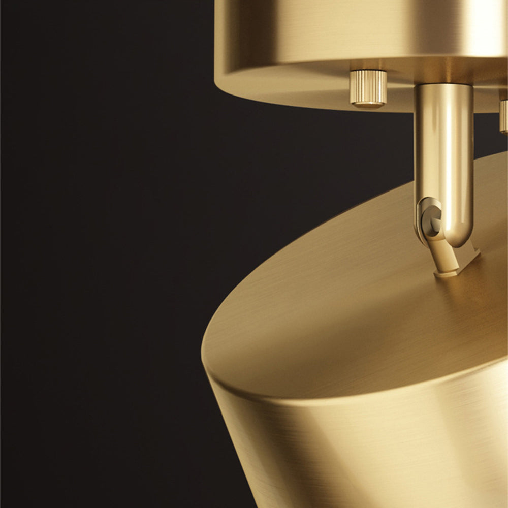 Minimalist Brushed Gold Ceiling Light