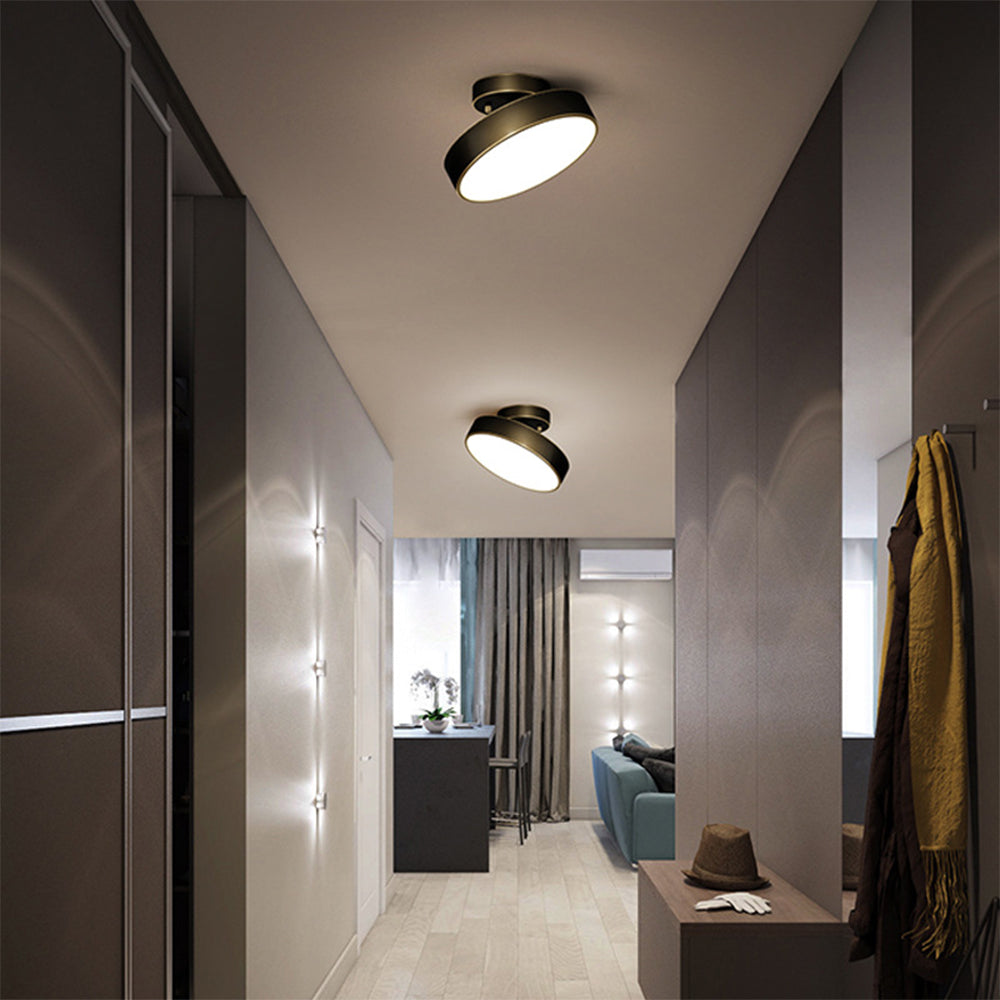 Minimalist Brushed Gold Ceiling Light