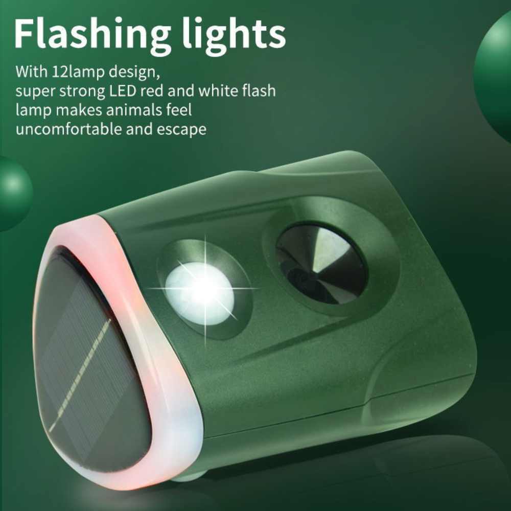 360° Ultrasonic Animal Repellent 3-in-1 Cat Rodent Pest Deterrent