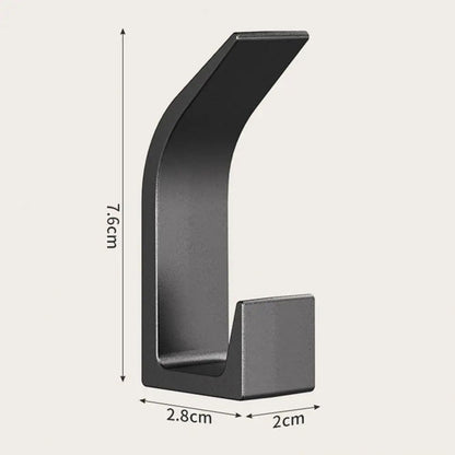 5-Pack Heavy-Duty Self-Adhesive Wall Hooks for Coats and Bags