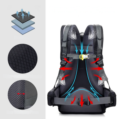 Waterproof Lightweight 40L Hiking Backpack With Breathable Back Panel