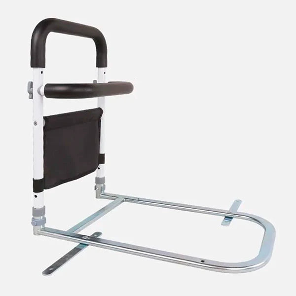 Adjustable Bed Rail Grab Bar with Non-Slip Surface and Storage Bag
